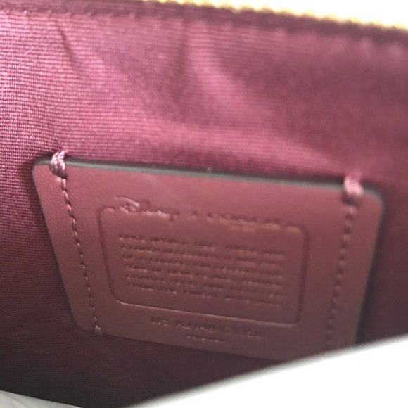 Disney X Coach Large Corner Zip Wristlet In Signature Canvas With Patches - Picture 5 of 5